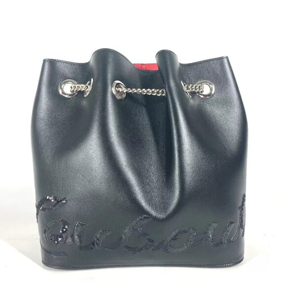 Christian Louboutin Sequin logo MARIE JANE Backpack Bag Chain Backpack main image 12